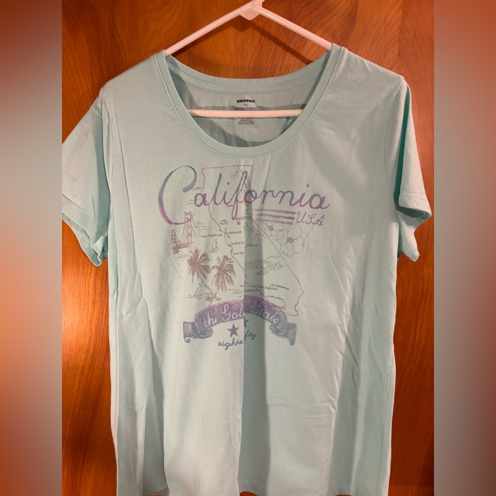 Mint Green Graphic Tee